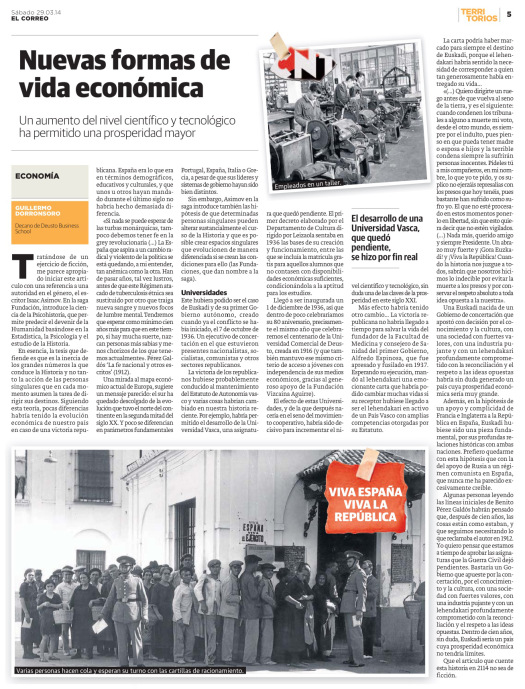 El Correo - Territorios - Nuevas Formas de vida económica